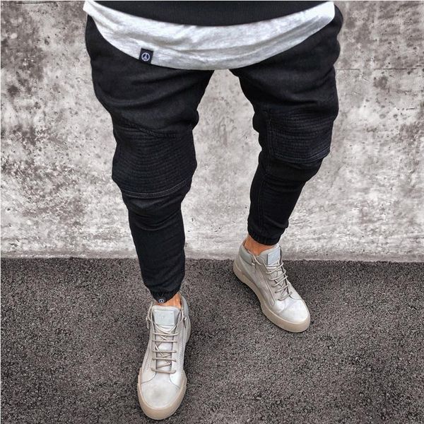 men's jeans black biker men high street fold skinny elasticity homme 2021 brand slim fit pants spijkerbroek mannen1, Blue
men's jeans black biker men high street fold skinny elasticity homme 2021 brand slim fit pants spijkerbroek mannen1, Blue