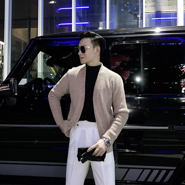 daio ethan design solid color cardigan versatile casual button less sweater outerwear bottoms
daio ethan design solid color cardigan versatile casual button less sweater outerwear bottoms