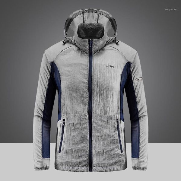 outdoor t-shirts summer breathable skin clothes quick-drying light climb hiking windbreaker male fishing sunscreen coat jacket1, Gray;blue
outdoor t-shirts summer breathable skin clothes quick-drying light climb hiking windbreaker male fishing sunscreen coat jacket1, Gray;blue