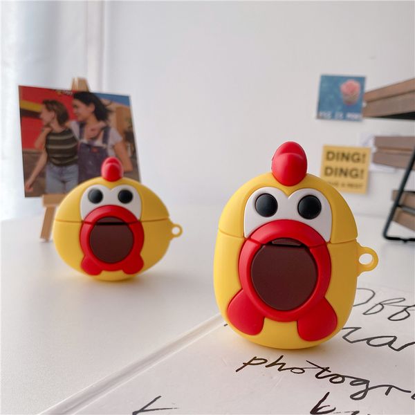 for air pods pro case silicone cute chicken 3d earphone case for airpods 1 2 3 pro wireless bluetooth earphone protect cover