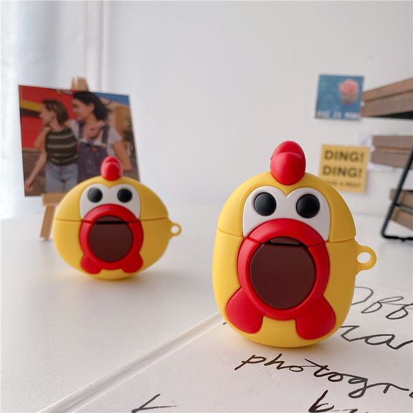 for air pods pro case silicone cute chicken 3d earphone case for airpods 1 2 3 pro wireless bluetooth earphone protect cover for air pods pro case silicone cute chicken 3d earphone case for airpods 1 2 3 pro wireless bluetooth earphone protect cover