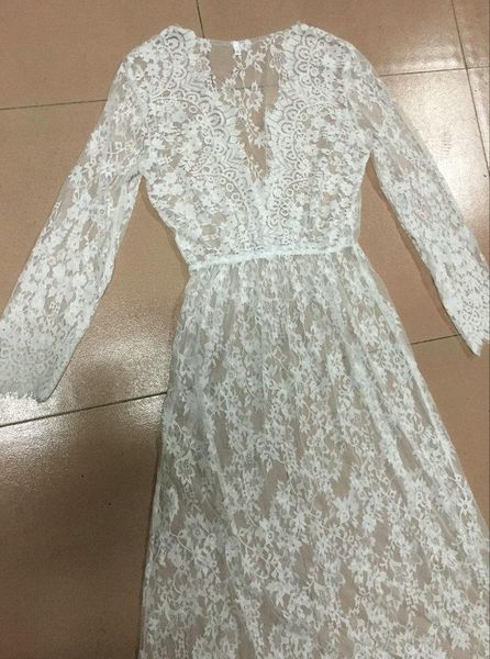 dress women summer dresses deep v-neck white long-sleeved see-through lace dress vintage plus size dresses vestidos blk0894, Black;gray
dress women summer dresses deep v-neck white long-sleeved see-through lace dress vintage plus size dresses vestidos blk0894, Black;gray