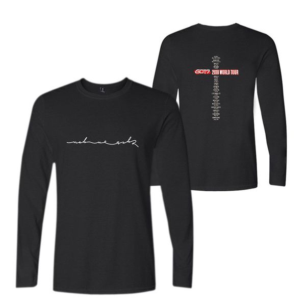 2018 got7 длинные рукава tee shirt men t повседневный bangtan hip hop женщина tshirt поклонники женщины моды t shirt мужская спортивная с ка
2018 got7 длинные рукава tee shirt men t повседневный bangtan hip hop женщина tshirt поклонники женщины моды t shirt мужская спортивная с ка
