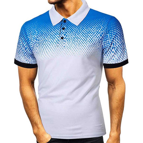 men's polo 2020 new summer short sleeve turn-down collar slim casual breathable gradient discoloration business shirt, White;black
men's polo 2020 new summer short sleeve turn-down collar slim casual breathable gradient discoloration business shirt, White;black