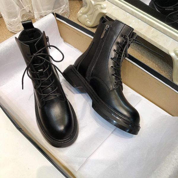 autumn women ankle boots platform shoes mid heel thick bottom short plush black motorcycle boots 2021 lace up booties botas1
autumn women ankle boots platform shoes mid heel thick bottom short plush black motorcycle boots 2021 lace up booties botas1