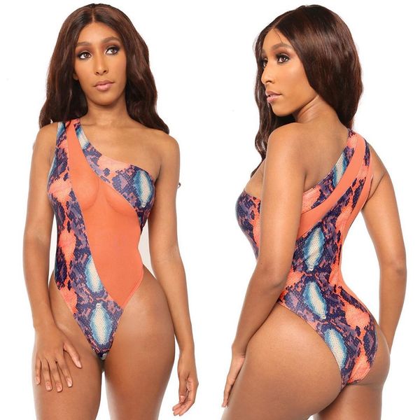 women panelled one shoulder bikini summer skim fit one piece swimsuit ladies bathing suit, White;black
women panelled one shoulder bikini summer skim fit one piece swimsuit ladies bathing suit, White;black