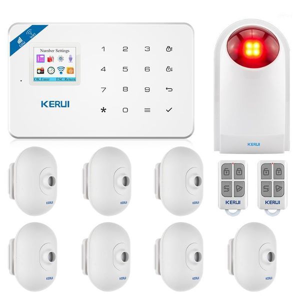 kerui motion detector door detector alarm siren alarm system tft color screen w18 wifi gsm home burglar system app control1
kerui motion detector door detector alarm siren alarm system tft color screen w18 wifi gsm home burglar system app control1