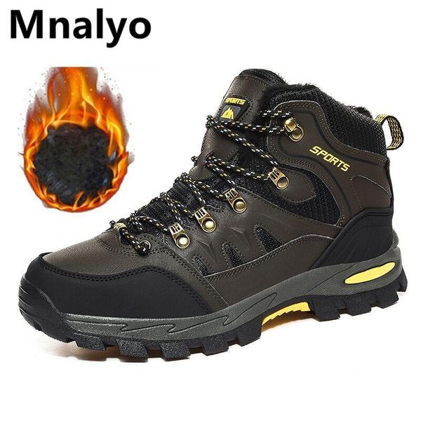 brand winter men's boots warm men's snow boots leather waterproof men sneakers outdoor men hiking work shoes, Black
brand winter men's boots warm men's snow boots leather waterproof men sneakers outdoor men hiking work shoes, Black