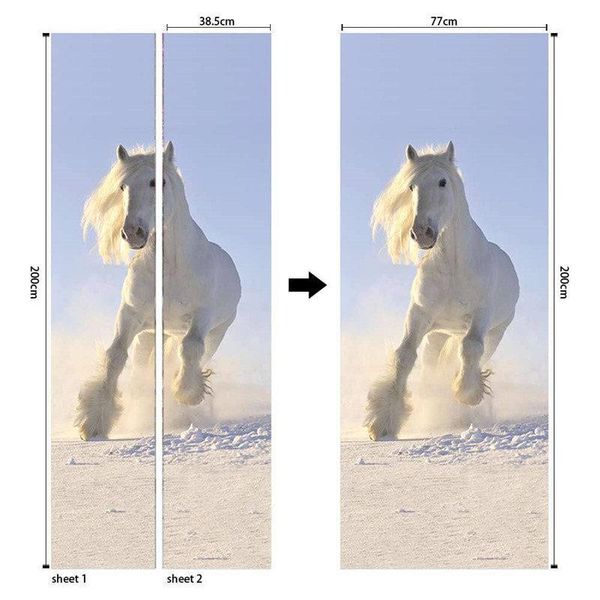 2pcs/set 3d view steed door sticker vinyl peel and stick wallpaper waterproof removable poster home decoration door stick
2pcs/set 3d view steed door sticker vinyl peel and stick wallpaper waterproof removable poster home decoration door stick