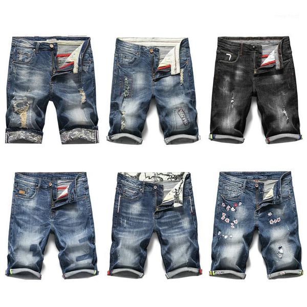 8 style men jeans shorts ripped stretch slim fit trendy denim short streetwear hiphop distressed frayed male biker moto short 401, Blue
8 style men jeans shorts ripped stretch slim fit trendy denim short streetwear hiphop distressed frayed male biker moto short 401, Blue