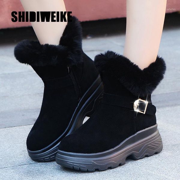 women winter fur short boots 2020 fashion platform snow boots ladies patent leather female luxury ankle shoes q9691, Black
women winter fur short boots 2020 fashion platform snow boots ladies patent leather female luxury ankle shoes q9691, Black