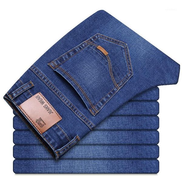 2020 brand new men's slim elastic jeans fashion business classic style skinny jeans denim pants trousers male pants1, Blue
2020 brand new men's slim elastic jeans fashion business classic style skinny jeans denim pants trousers male pants1, Blue