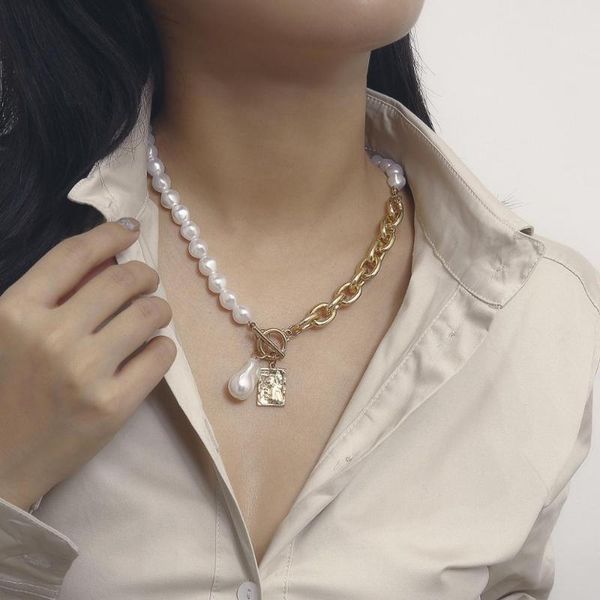 pendant necklaces gothic baroque pearl angel choker necklace for women wedding punk lasso big chunky thick lock chain jewelry, Silver
pendant necklaces gothic baroque pearl angel choker necklace for women wedding punk lasso big chunky thick lock chain jewelry, Silver
