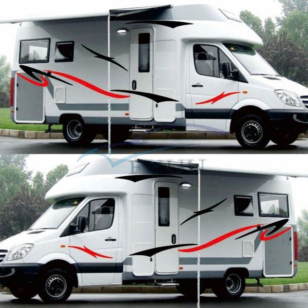 black+red stripes graphics vinyl decals stickers for caravan trailer camper van
black+red stripes graphics vinyl decals stickers for caravan trailer camper van