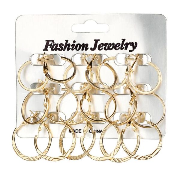 hoop & huggie 9 pairs korean vintage women punk big size large round circle earrings jewelry gift, Golden;silver
hoop & huggie 9 pairs korean vintage women punk big size large round circle earrings jewelry gift, Golden;silver