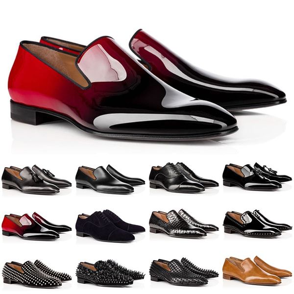 wholesale designer red bottom loafers shoes for men matte patent leather suede rivets fashion loafer business wedding party dress shoe
wholesale designer red bottom loafers shoes for men matte patent leather suede rivets fashion loafer business wedding party dress shoe