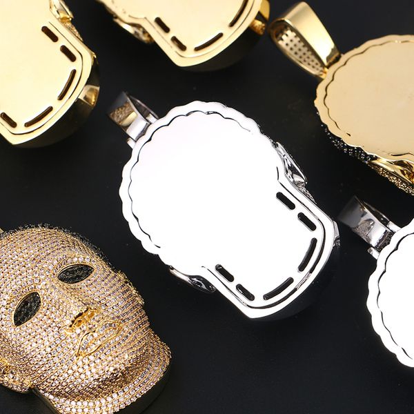 fashion cz men head pendant necklace with cuban chain fashion gold color hip hop necklace personality jewelry gift drop shipping 200929, Silver
fashion cz men head pendant necklace with cuban chain fashion gold color hip hop necklace personality jewelry gift drop shipping 200929, Silver