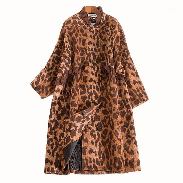 woolen coat women's long section spring and autumn korean version of the a word version of the leopard cloak woolen coat1, Black
woolen coat women's long section spring and autumn korean version of the a word version of the leopard cloak woolen coat1, Black