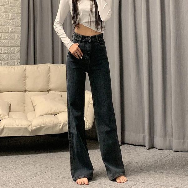 women's high waist drooping wide leg jeans women's 2020 autumn and winter new korean style mop trousers loose jeans, Blue
women's high waist drooping wide leg jeans women's 2020 autumn and winter new korean style mop trousers loose jeans, Blue