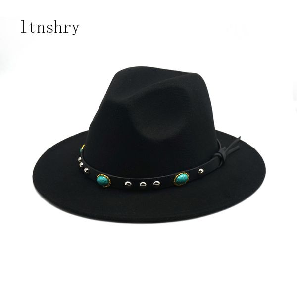 new fedora hat belt felt cap wide brim ladies trilby chapeu feminino women men jazz church godfather sombrero caps 201028, Blue;gray
new fedora hat belt felt cap wide brim ladies trilby chapeu feminino women men jazz church godfather sombrero caps 201028, Blue;gray