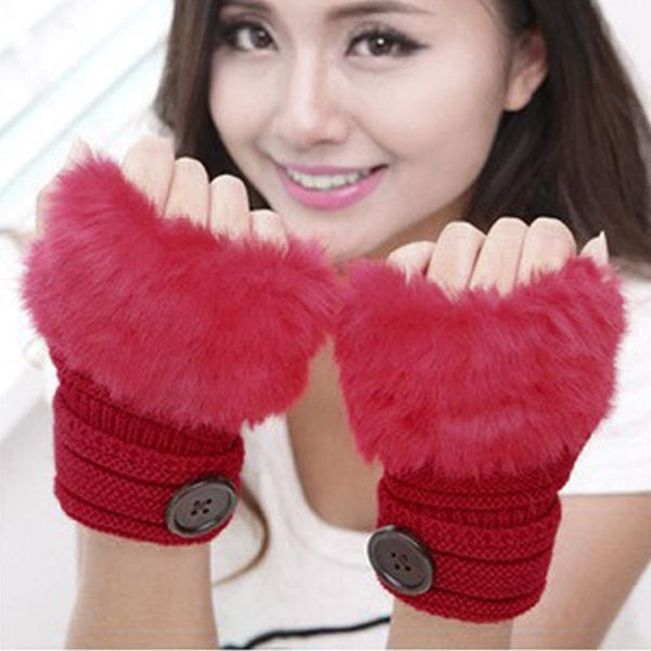 five fingers gloves plush button fingerless women winter knitted wrist keep warm solid patchwork accessories, Blue;gray
five fingers gloves plush button fingerless women winter knitted wrist keep warm solid patchwork accessories, Blue;gray