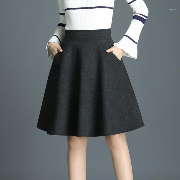 2020 autumn & winter new arrival woolen skirt a-line skirt korean version high waist stretch pocket pleated, Black
2020 autumn & winter new arrival woolen skirt a-line skirt korean version high waist stretch pocket pleated, Black