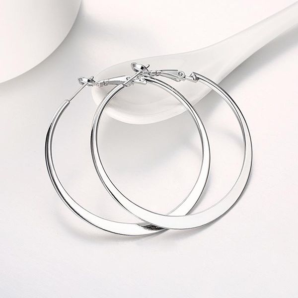 100% 925 sterling silver hoop earring for women 50mm flat big round circle earrings jewelry gift, Golden;silver
100% 925 sterling silver hoop earring for women 50mm flat big round circle earrings jewelry gift, Golden;silver