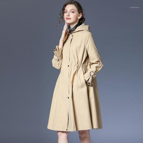 women camel drawstring split joint big size trench new hooded long sleeve loose fit windbreaker fashion spring 20201, Tan;black
women camel drawstring split joint big size trench new hooded long sleeve loose fit windbreaker fashion spring 20201, Tan;black