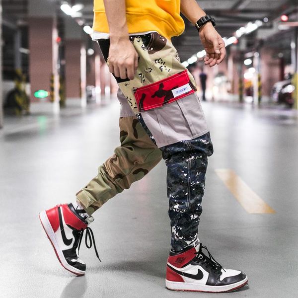 men's pants harajuku cargo camo men casual mens streetwear multi-pockets patchwork joggers male tactical trousers, Black
men's pants harajuku cargo camo men casual mens streetwear multi-pockets patchwork joggers male tactical trousers, Black