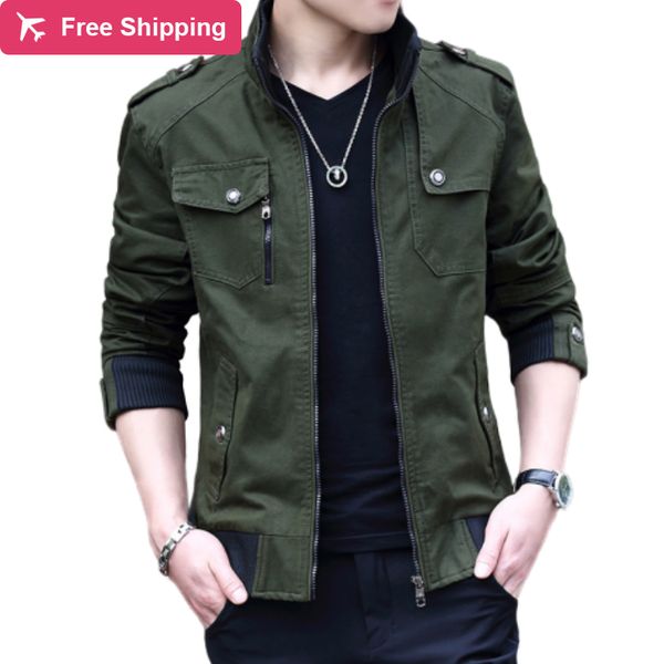 2021 new men's fashion man male support jacket streetwear decoys ryk5, Black;brown
