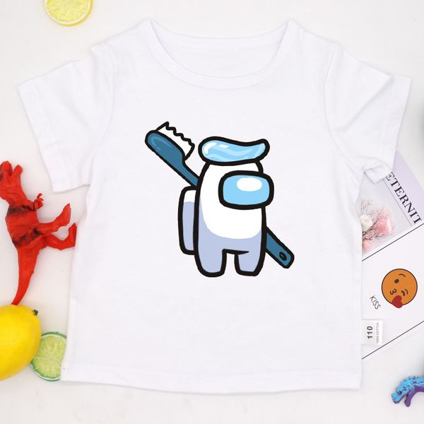 2021 game among us t-shirt printed summer new anime cartoon boys&girls clothes casual short sleeve among us, White
2021 game among us t-shirt printed summer new anime cartoon boys&girls clothes casual short sleeve among us, White