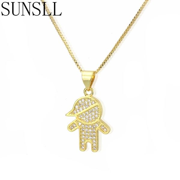 SUNSLL New gold / silver color copper white cubic zirconia boy necklace for childen fashion party simple jewelry pendant gifts
SUNSLL New gold / silver color copper white cubic zirconia boy necklace for childen fashion party simple jewelry pendant gifts