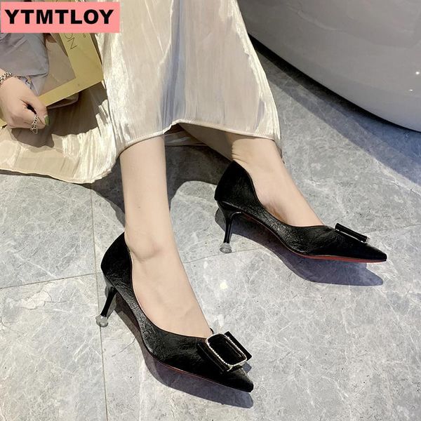 2021 summer new fashion ladies high heels wild pointed shallow shoes ladies ankle stiletto heels buckle single shoes, Black
2021 summer new fashion ladies high heels wild pointed shallow shoes ladies ankle stiletto heels buckle single shoes, Black