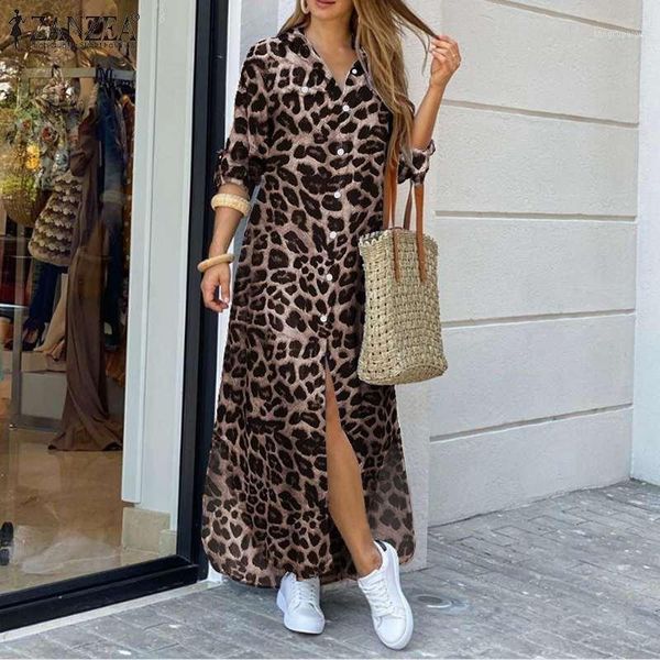 female lapel long vestidos womens autumn fashion shirt dress zanzea party holiday longue robe casual vintage leopard dresses 5xl1, Black;gray
female lapel long vestidos womens autumn fashion shirt dress zanzea party holiday longue robe casual vintage leopard dresses 5xl1, Black;gray