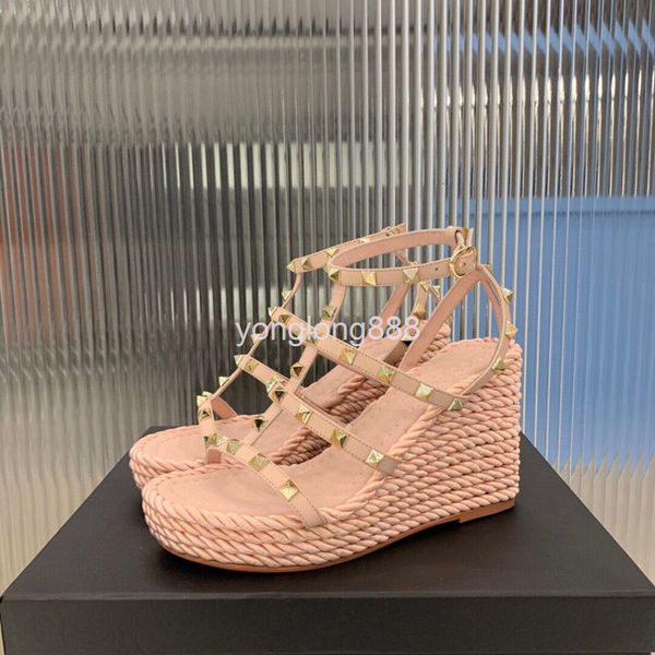 sandals summer v net red ultra-high heel slope sandals bohemian straw muffin roman women's shoes, Black
sandals summer v net red ultra-high heel slope sandals bohemian straw muffin roman women's shoes, Black