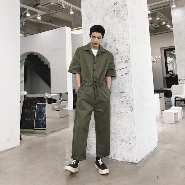 2020 new men jumpsuit male long cargo casual black fashion overalls trendy loose short-sleeved couple models jumpsuit1, Blue
2020 new men jumpsuit male long cargo casual black fashion overalls trendy loose short-sleeved couple models jumpsuit1, Blue