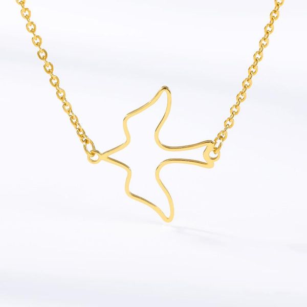stainless steel jewelry gold color bird necklace cute delicate choker animal necklaces for lovers clavicle chain sieraden, Silver
stainless steel jewelry gold color bird necklace cute delicate choker animal necklaces for lovers clavicle chain sieraden, Silver