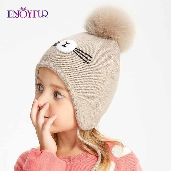 enjoyfur children's winter hats fluffy fox pompom boys girls knit bonnet cute cartoon beard warm ear protection ski kids beanies y20102, Blue;gray
enjoyfur children's winter hats fluffy fox pompom boys girls knit bonnet cute cartoon beard warm ear protection ski kids beanies y20102, Blue;gray