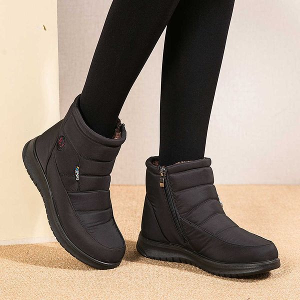 saiqilong new cotton leisure low flat heel korean winter short tube snow boots women's large mother's shoes, Black
saiqilong new cotton leisure low flat heel korean winter short tube snow boots women's large mother's shoes, Black