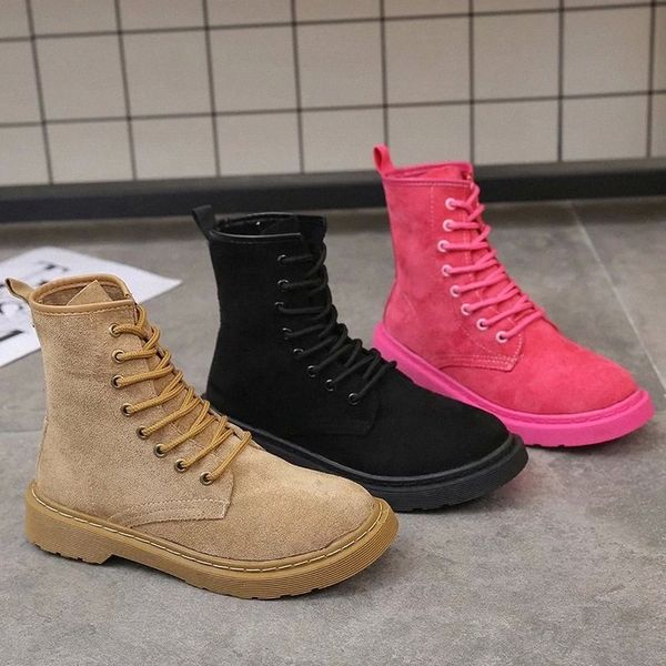2020 autumn shoes new mar flock boots women's pink lace suede all-match european and american short boots #a21w, Black
2020 autumn shoes new mar flock boots women's pink lace suede all-match european and american short boots #a21w, Black