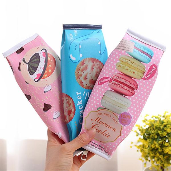 1pcs kawaii pencil case cute macaron cookie pen bag pu leather waterproof makeup bag for girl stationery school supplies
1pcs kawaii pencil case cute macaron cookie pen bag pu leather waterproof makeup bag for girl stationery school supplies