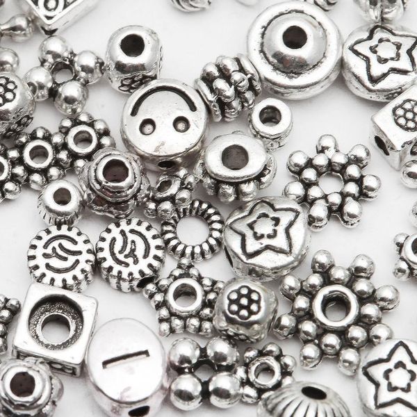 100pcs mix size circle rose flower spacer metal beads for jewelry making silver color diy needlework charm bracelet w jllips, Black
100pcs mix size circle rose flower spacer metal beads for jewelry making silver color diy needlework charm bracelet w jllips, Black