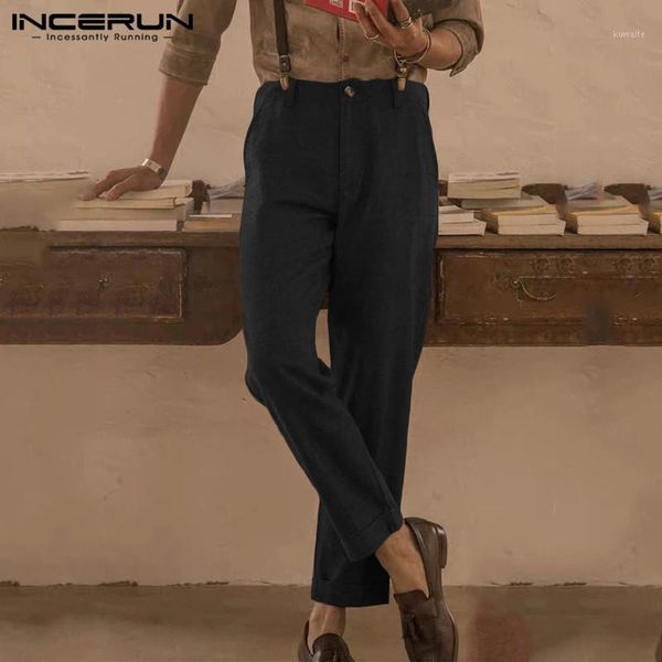 incerun fashion men straight pants joggers solid cotton button pockets business casual trousers men 2020 pantalones hombre s-5xl1, Black
incerun fashion men straight pants joggers solid cotton button pockets business casual trousers men 2020 pantalones hombre s-5xl1, Black