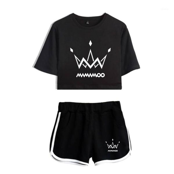 women's tracksuits fashionable clothing mamamoo printed t-shirt ladies high-quality cotton + shorts girl black suit1, Gray
women's tracksuits fashionable clothing mamamoo printed t-shirt ladies high-quality cotton + shorts girl black suit1, Gray