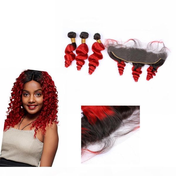 ombre chinese human hair 3 bundles and closure 13" * 4" dark root #1b #red loose wave hair bundles ombre closure, Black;brown
ombre chinese human hair 3 bundles and closure 13" * 4" dark root #1b #red loose wave hair bundles ombre closure, Black;brown