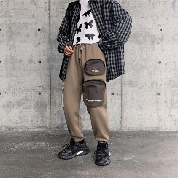 2020 winter men's new fashion patch bag decoration fashion casual pants young solid color loose long sports pants size m-2xl, Black
2020 winter men's new fashion patch bag decoration fashion casual pants young solid color loose long sports pants size m-2xl, Black