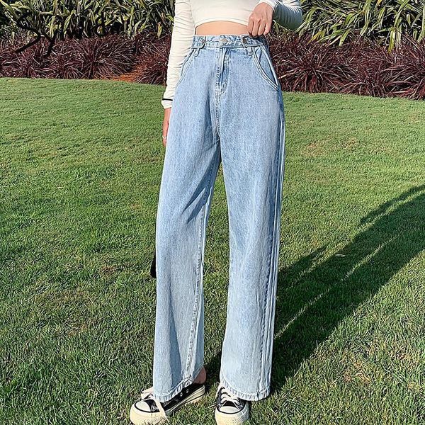 straight high waist jeans woman denim pants full length trousers womens clothing plus size black jeans korean fashion streetwear, Blue
straight high waist jeans woman denim pants full length trousers womens clothing plus size black jeans korean fashion streetwear, Blue