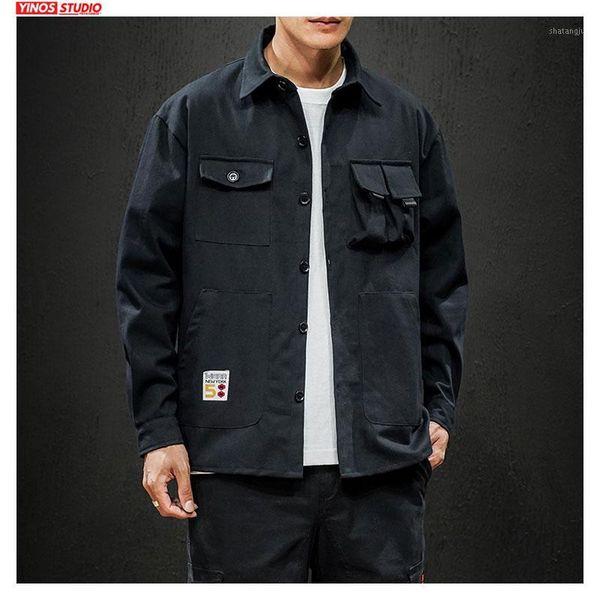dropshipping men japanese streetwear cargo pocket jacket 2020 loose outdoor solid overalls coats autumn slim fit 1, Black;brown
dropshipping men japanese streetwear cargo pocket jacket 2020 loose outdoor solid overalls coats autumn slim fit 1, Black;brown