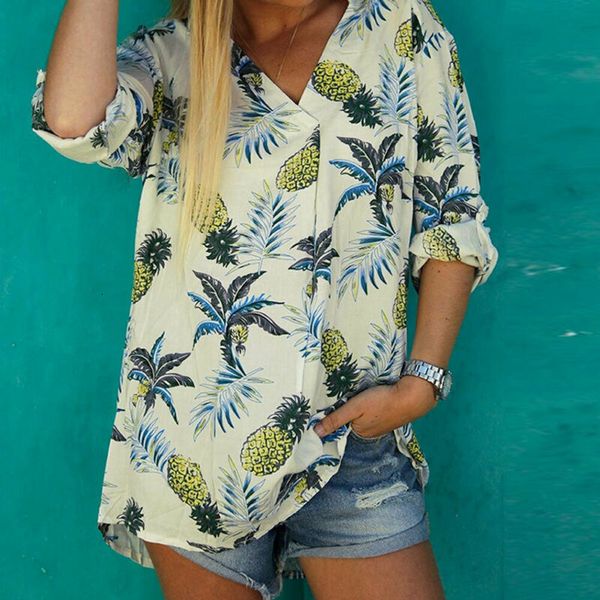 femme 3 colors simple fashion v-neck leaf print long-sleeved women's summer t-shirt beach style tees, White
femme 3 colors simple fashion v-neck leaf print long-sleeved women's summer t-shirt beach style tees, White