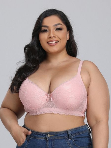 plus lace underwire bra d3qe#, Black;white